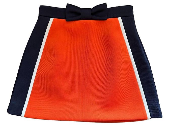 Miu Miu Minirock Orange Jersey