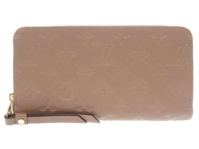 Louis Vuitton Monogram Empreinte Zippy Wallet Grey