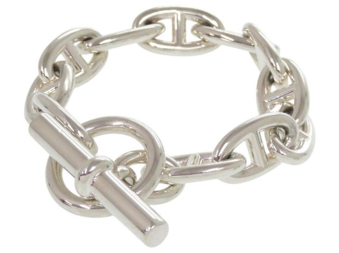 Hermès Bracciale charm Chaine d'Ancre GM 11 link Hermes Argento