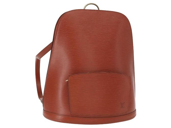 LOUIS VUITTON Epi Gobelins Backpack Brown Kenya M52293 LV Auth 160667