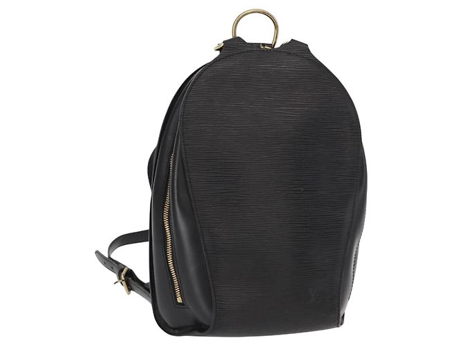 LOUIS VUITTON Epi Mabillon Backpack Black M52232 LV Auth 161498