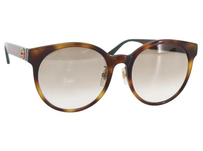 GUCCI Sonnenbrille aus grünem Kunststoff GG0416SK Auth 161694