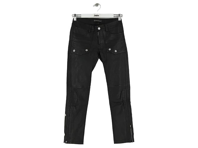 Zadig & Voltaire Black leather slim pants