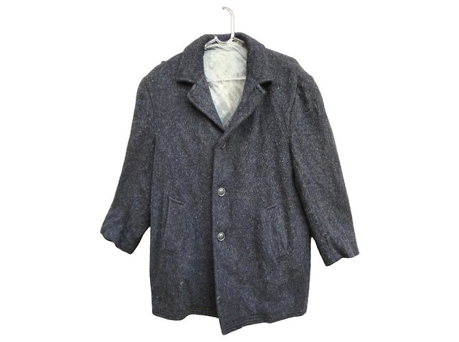 Autre Marque La Redoute Wool Overcoat Dark Grey