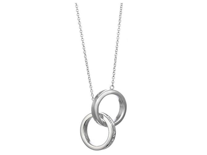 Autre Marque Collar Tiffany & Co. de plata 925 con doble círculo