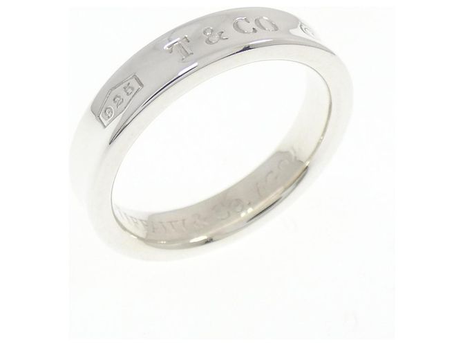 Tiffany & Co Anillo estrecho de plata Tiffany 1837