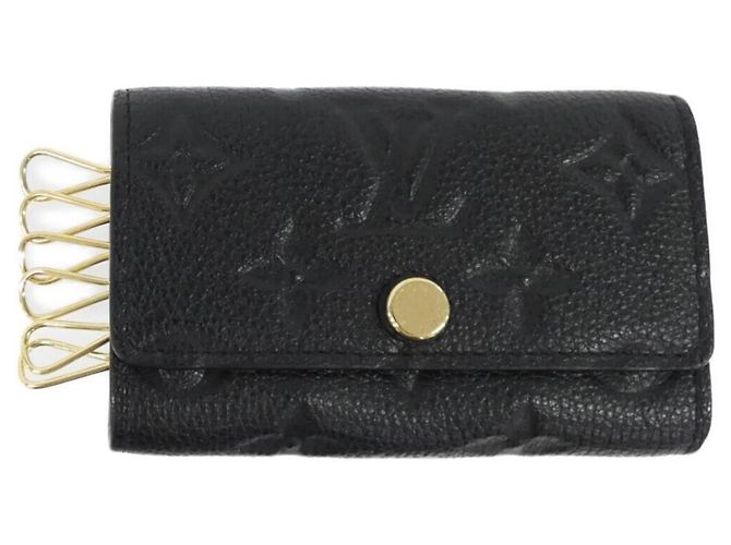 Louis Vuitton Monogram Empreinte Key Case Black