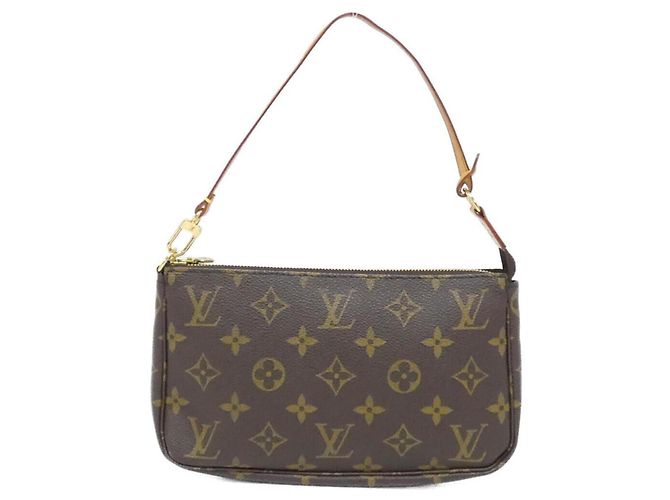 Pochette Accesorios Monograma Louis Vuitton Castaño