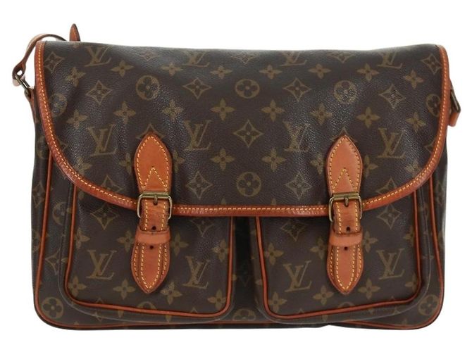 Gibeciere Sac Messenger Gibecière Monogram Canvas MM Louis Vuitton Marron