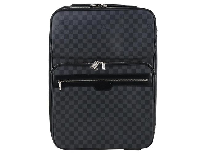 Louis Vuitton Pegase Gepäck Damier Graphite 55 Schwarz