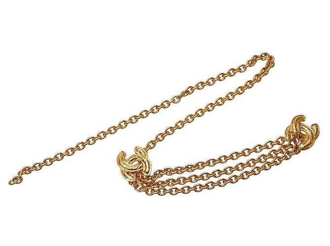 Timeless Cinturón de Cadena Matelassé Coco Mark de Chanel Dorado