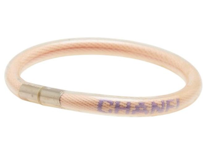 Timeless Pulseira Esportiva com Logo da Chanel Rosa