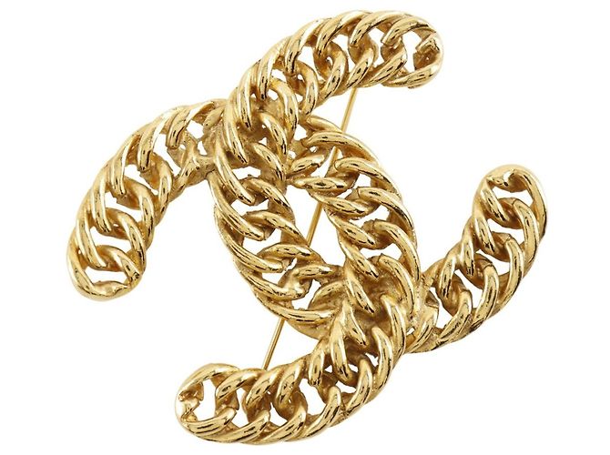 Spilla Coco Placcata Oro Chanel D'oro