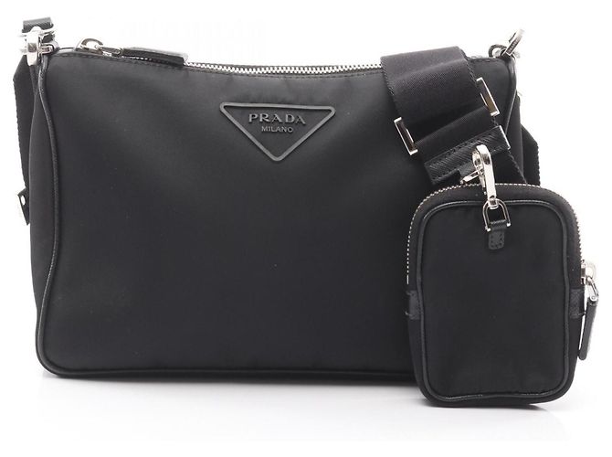Saffiano Prada Black Shoulder Bag