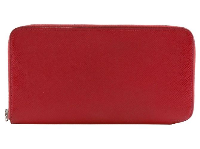 Azap Hermès Hermes Long Wallet in Epsom Leather, Red