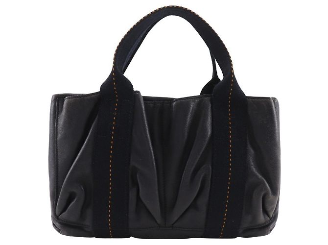 Sac à main horizontal PM HERMES Caravan de Hermès Noir