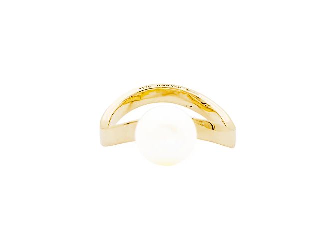 Anello vintage Dinh Van, oro giallo, perla Akoya.