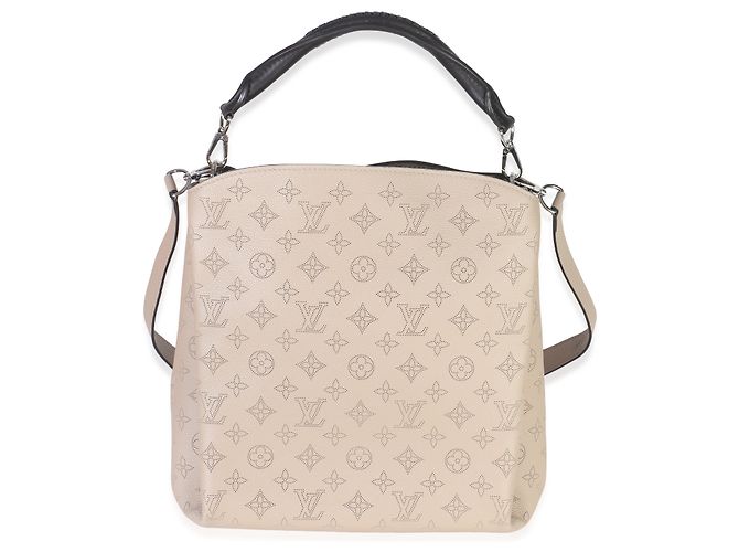 Louis Vuitton Galet Monogram Mahina Babylone com alça e pega Marrom