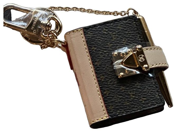 Louis Vuitton Monogram Mini Notebook Charm Brown