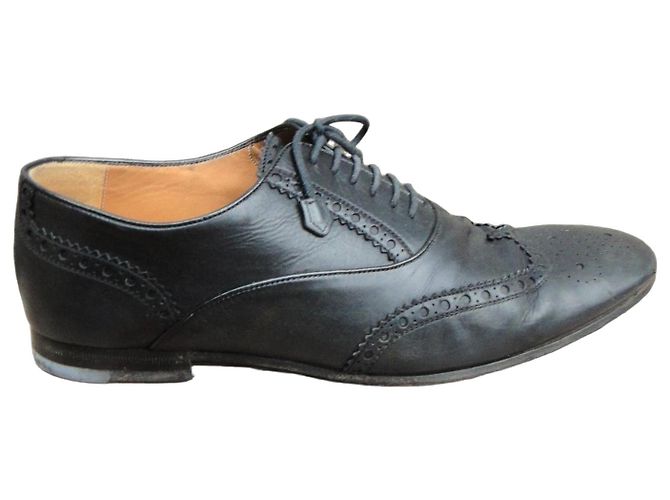 Scarpe Oxford Gucci in pelle nera Nero