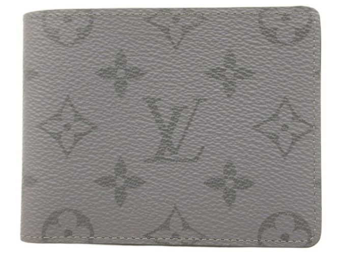 Portafoglio Slender Monogram Eclipse Louis Vuitton Marrone