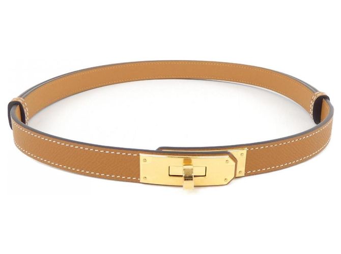 Hermès Kelly 18 mm brauner Standardgürtel