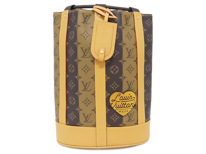 Randonne Messenger Schultertasche mit Monogrammstreifen von Louis Vuitton Braun