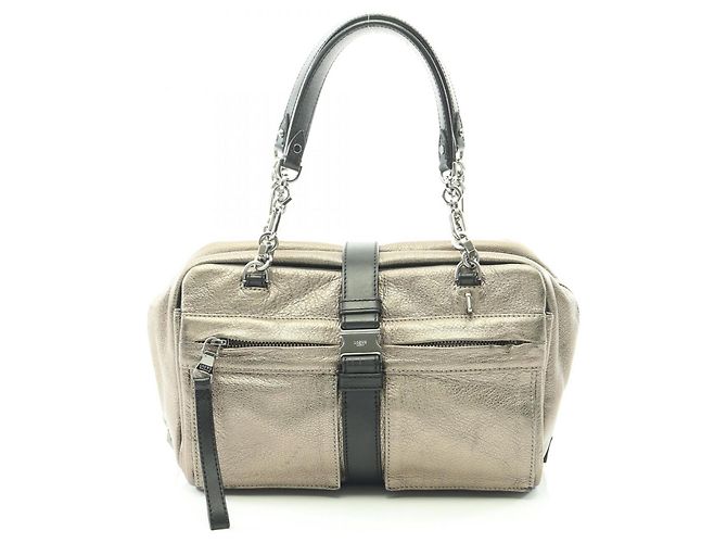 Borsa LOEWE Lola 26 in nero e oro D'oro