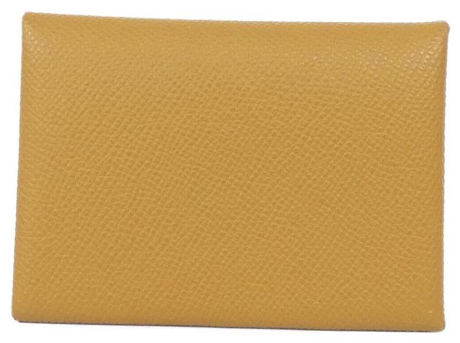 Hermès Hermes Calvi Duo Wallet/Coin Case Brown