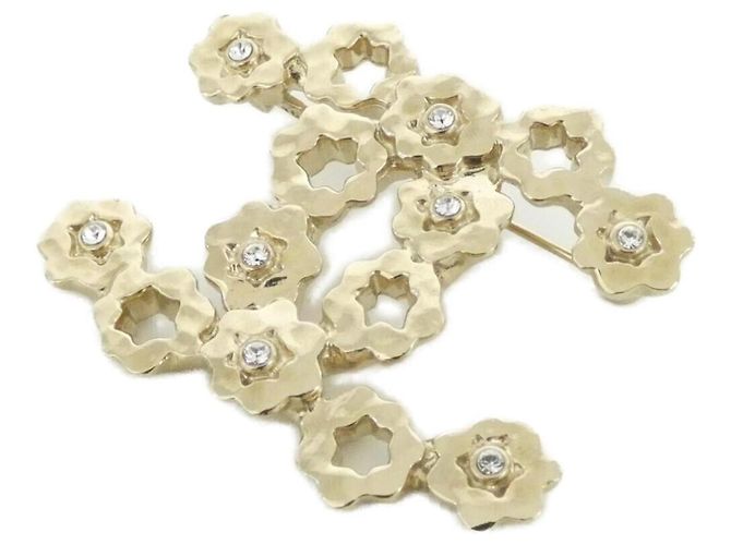 Chanel ABE981 Brosche Gold Golden
