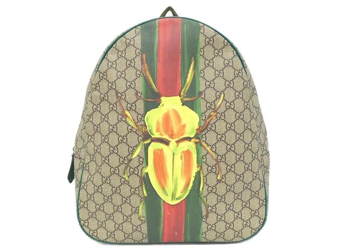 Gucci Children's Backpack Multiple colors Beige Green