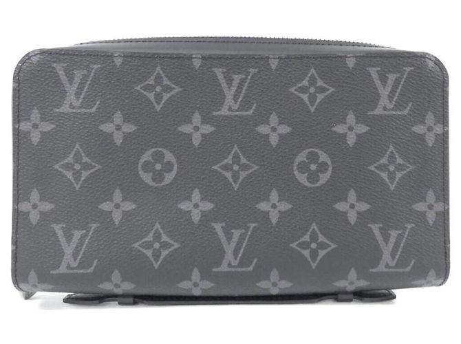 Louis Vuitton Monogram Eclipse Zippy XL Wallet Black