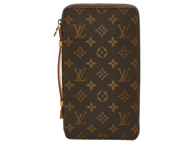 Louis Vuitton Monogram Organizer de Voyage Long Wallet Brown