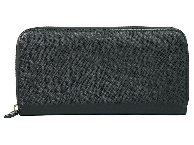 Prada Saffiano Wallet Leather Black