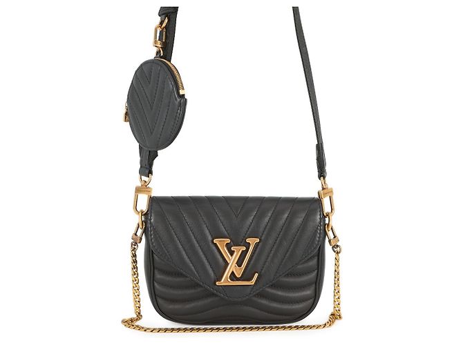 Borsa a Spalla Multi Pochette in Pelle di Vitello Louis Vuitton Nero