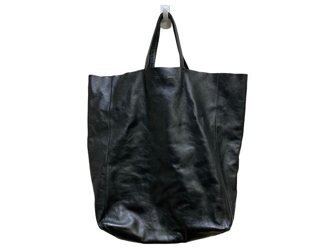 Céline Sac cabas horizontal en cuir Celine