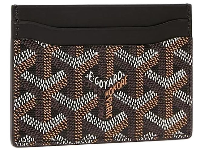 Carteira de cartão Goyard Saint Sulpice nova Preto
