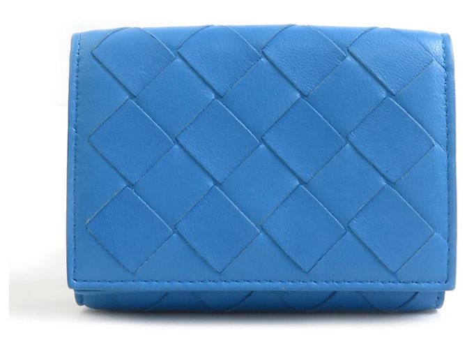 Bottega Veneta Tri-fold Wallet Blue