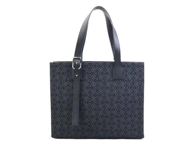 Sac horizontal à boucle Anagram Loewe Noir