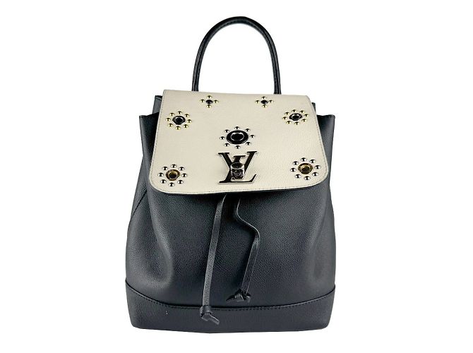 Louis Vuitton LockMe Backpack Black Eggshell