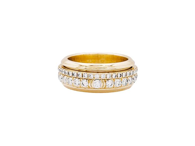 Anel Piaget, "Possession", ouro rosa e diamantes.