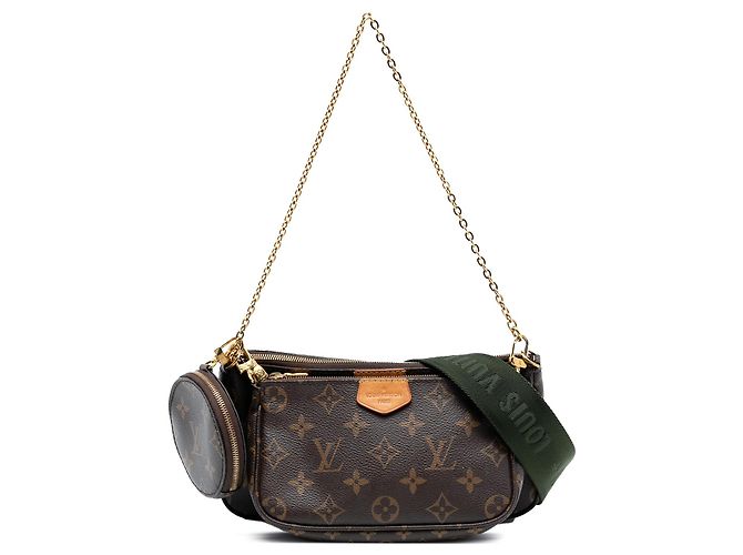 Louis Vuitton Monogram Multi Pochette Accesorios Castaño