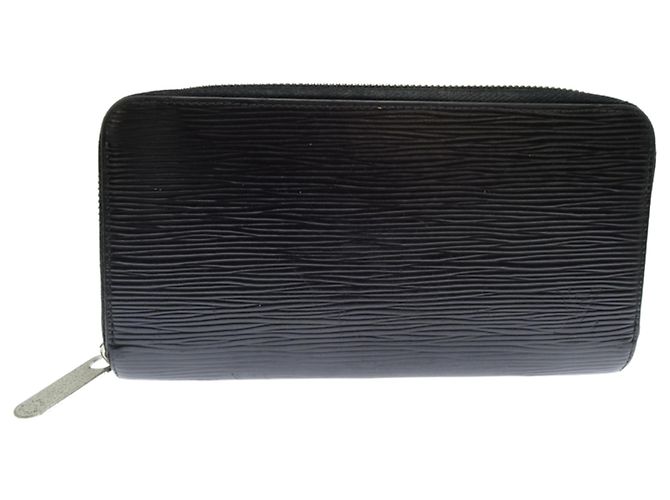 Zippy Louis Vuitton Epi Noir Long Wallet Black