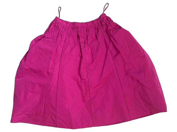 Falda Burbuja Louis Vuitton Rosa de Poliéster