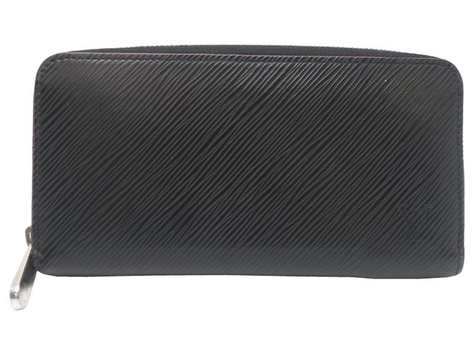 Cartera Zippy de cuero Epi Louis Vuitton Negro