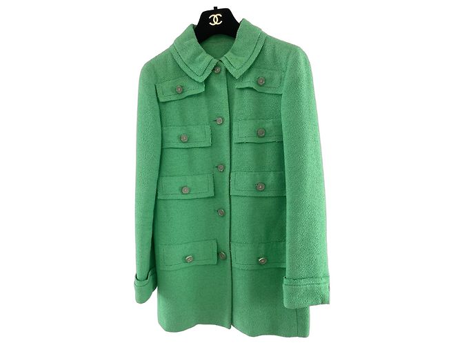 Cambon Chaqueta de tweed Chanel Crucero 2020 Verde