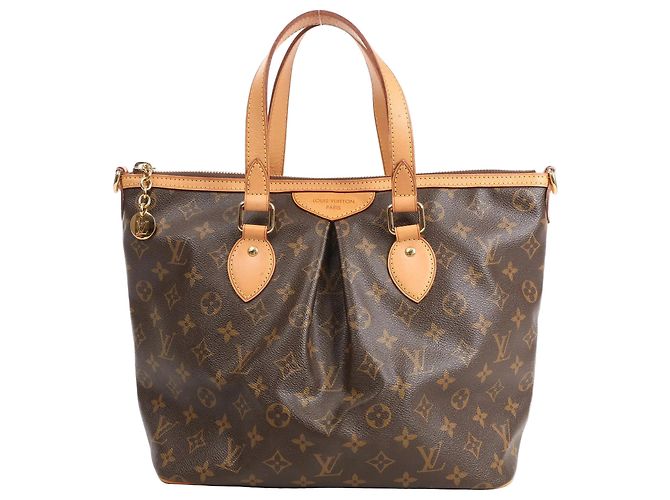 Borsa Louis Vuitton Palermo PM Monogram in Marrone M40145