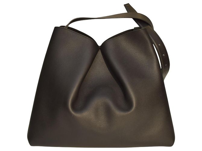 Borsa a tracolla e spalla Bloom Large in pelle di vitello nera di Rag & Bone per donna Nero