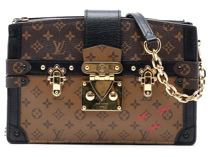 Pochette Trunk Monogram Inversé Marron Louis Vuitton