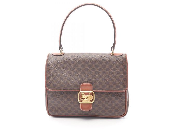 Céline Bolsa Celine Macadam Marrom